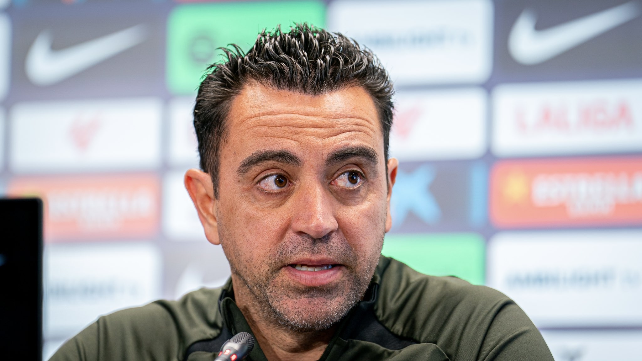 Xavi in conferenza stampa (X Barcellona) direttacalciomercato.com