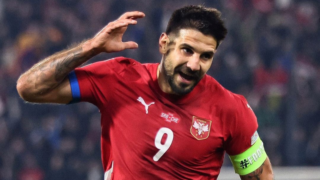 Aleksandar Mitrović festeggia il gol del 2-0 sulla Svizzera (Instagram fudbalskisavezsrbije) direttacalciomercato.com